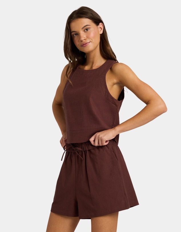 Roxy - Womens Place To Be Linen Shorts