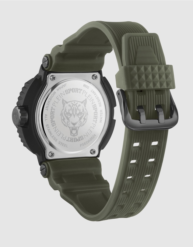 Plein Sport - PLEIN TIGER POWER 45mm Green dial with Green strap