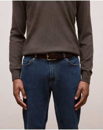 Trenery - Mica Suede Belt in Coffee Bean
