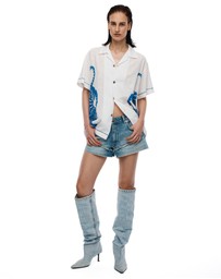 THE TALES - Crouching Tiger Cotton Shirt