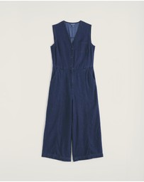 Seasalt - Seasalt Cornwall Navy Braya Wide Leg Jumpsuit