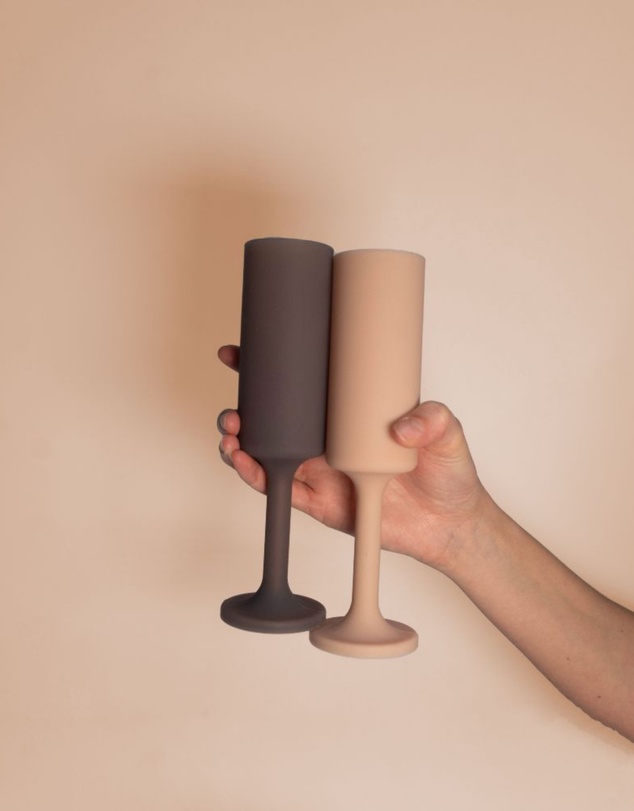 porter green - seff | silicone unbreakable champagne flutes