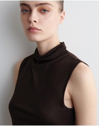 COS - Draped Turtleneck Tank Top