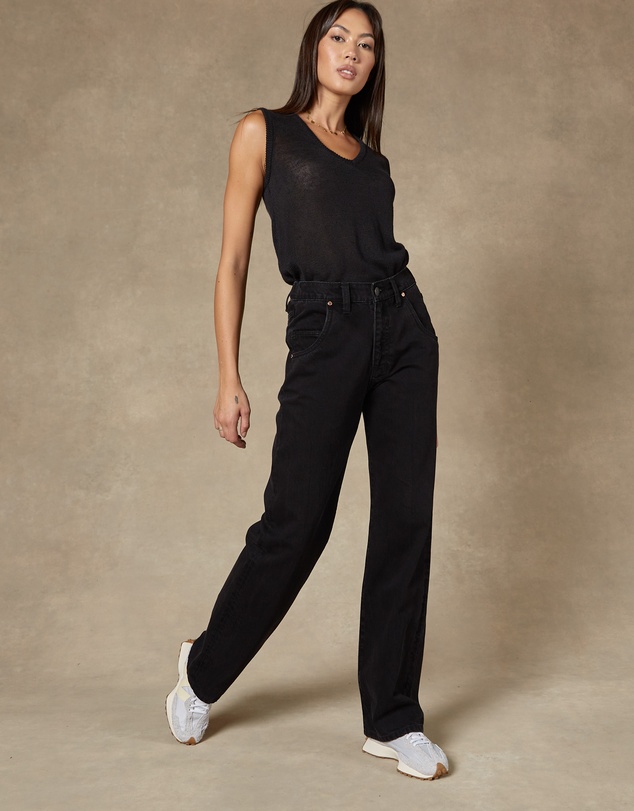 DRICOPER DENIM - Seville Straight Leg Black Jeans