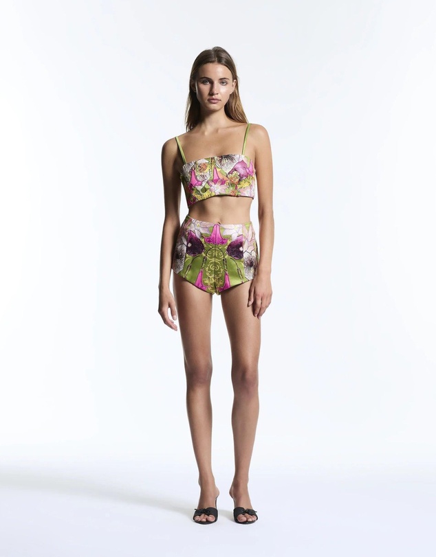 Muma World - Beaded Floral Canopy Crop