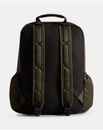 Hunter - Nylon Large Backpack - Dark Olive