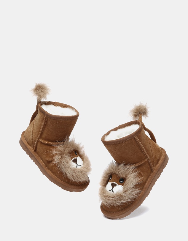 EVERAU - EverAU Ugg Lion Kids Plus Cow Suede Upper UGG Boots