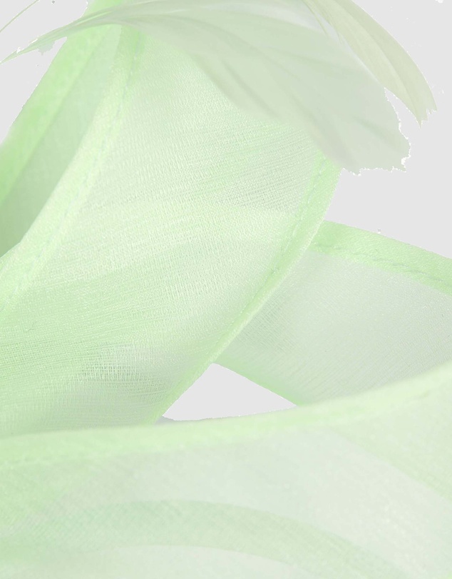 Max Alexander - Organza Mint Racing Fascinator