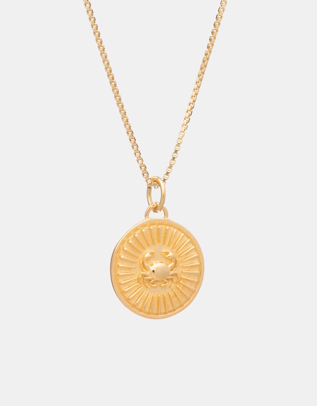 Rachel Jackson - Zodiac Art Coin Necklace Cancer