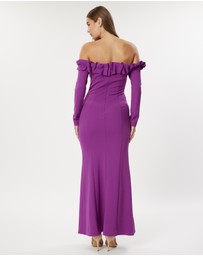 Romance by Honey and Beau - Aria Off Shoulder Maxi Dress