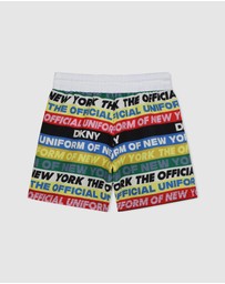 DKNY - Colour Block Logo Script Swim Shorts - Teens