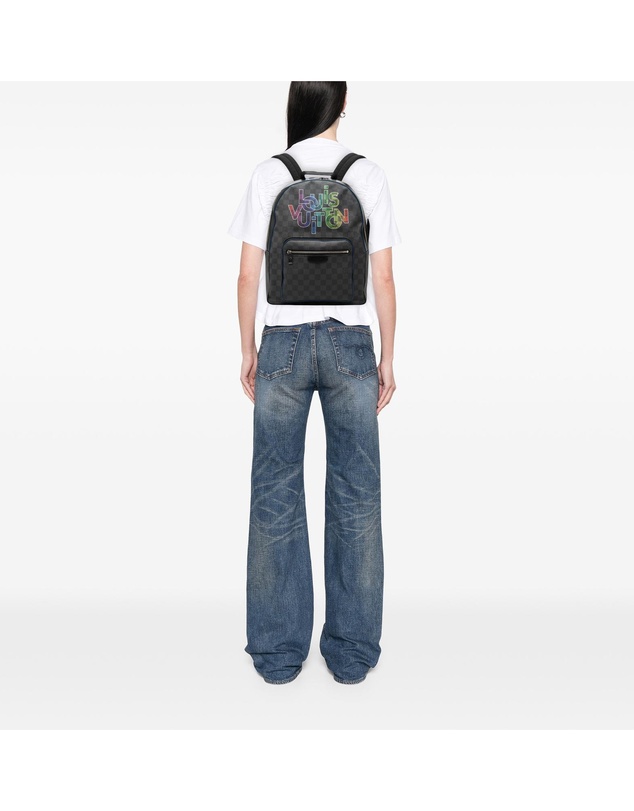 Pre-Loved by Azura Reborn - Pre-Loved Limited Edition Damier Graphite Logo Rainbow Josh Backpack