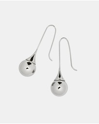 Pastiche - Silver Ball Drop Earrings