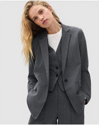 rag & bone - Jennifer Striped Combo Blazer