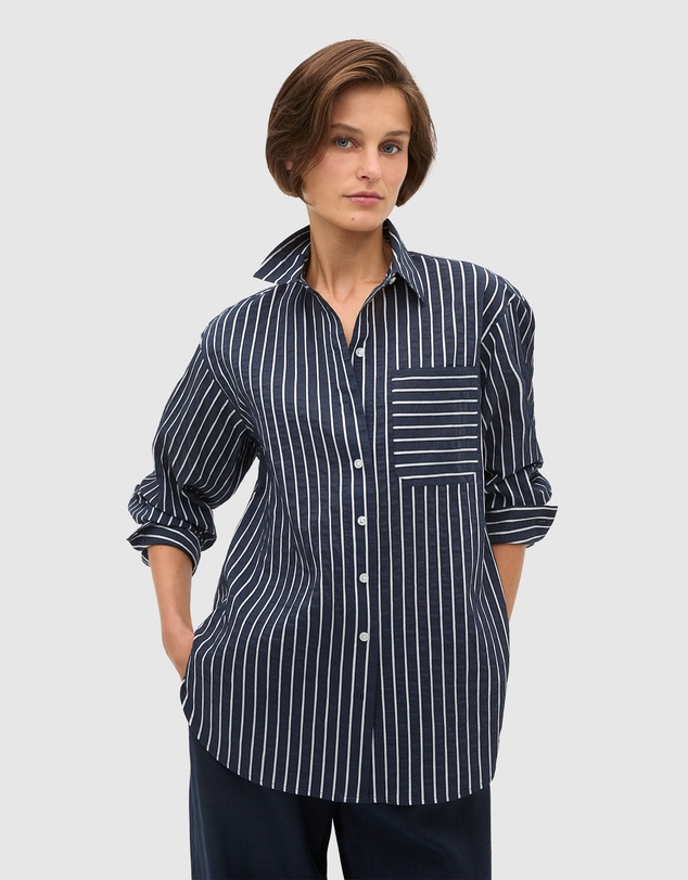 Seed Heritage - Textured Stripe Pocket Shirt