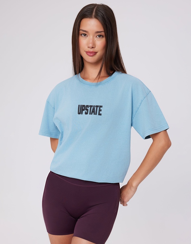 Upstate - Thrive Tee - Washed Blue Haze