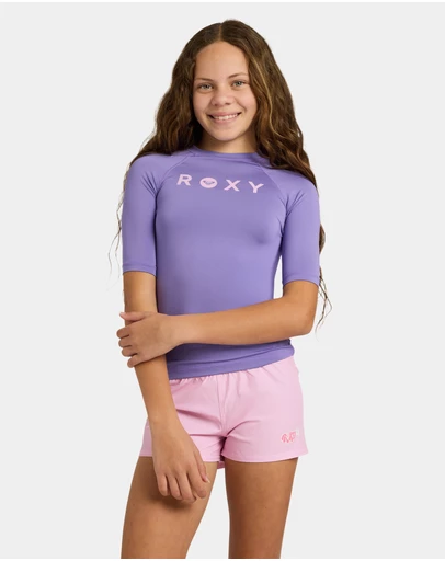 Roxy - Girls 8 to 16 Essential Short Sleeve Rashguard
