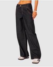 EDIKTED - Western Low Rise Jeans
