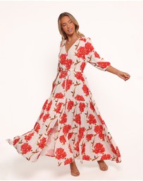 Petal & Pup - Kelda Dress - Red Floral