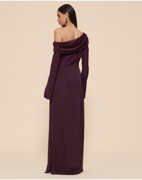 CHANCERY - Manar Asymmetric Draped Shoulder Dress
