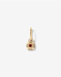 Michael Hill - Round Red Garnet Birthstone Pendant in 10kt Yellow Gold