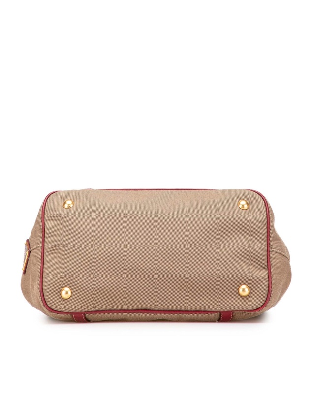 Pre-Loved by Azura Reborn - Pre-Loved Canvas Canapa Logo Bow Satchel