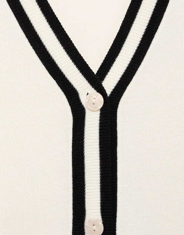 M.N.G - Cardigan With Contrasting Stripes