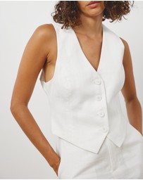 Atmos&Here - Arden Linen Blend Vest