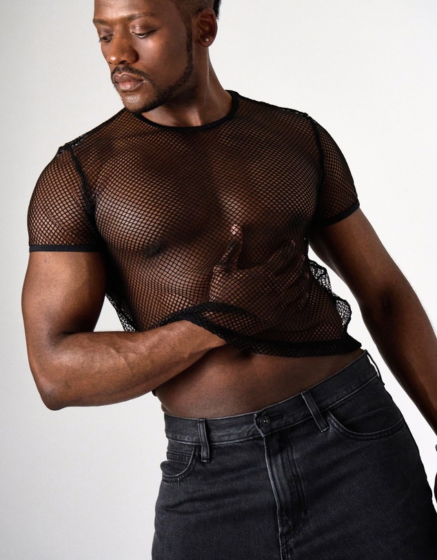 TEAMM8 - Edge Net Cropped Tee