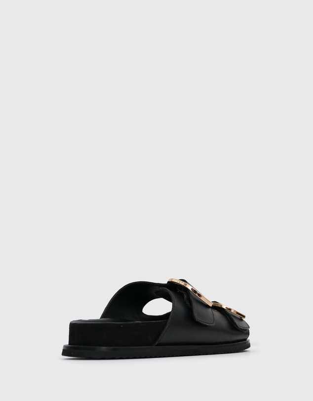 Betts - Margot Leather Buckle Slides