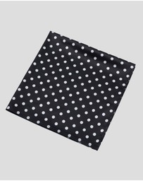 Vacay Swimwear - Havana Head Scarf Black Polka