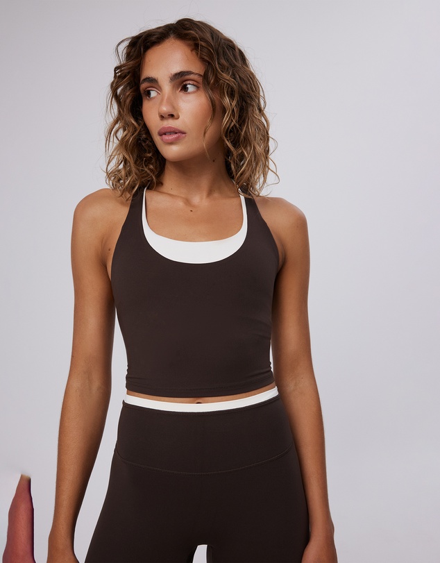 Upstate - Air Sculpt Double Layer Tank - Espresso