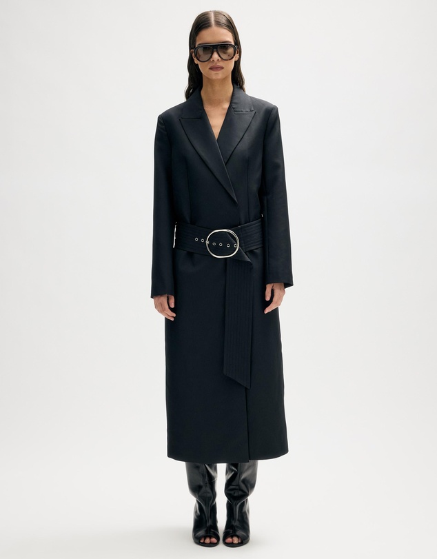 Minima Esenciales - Iver Wool Blend Belted Coat