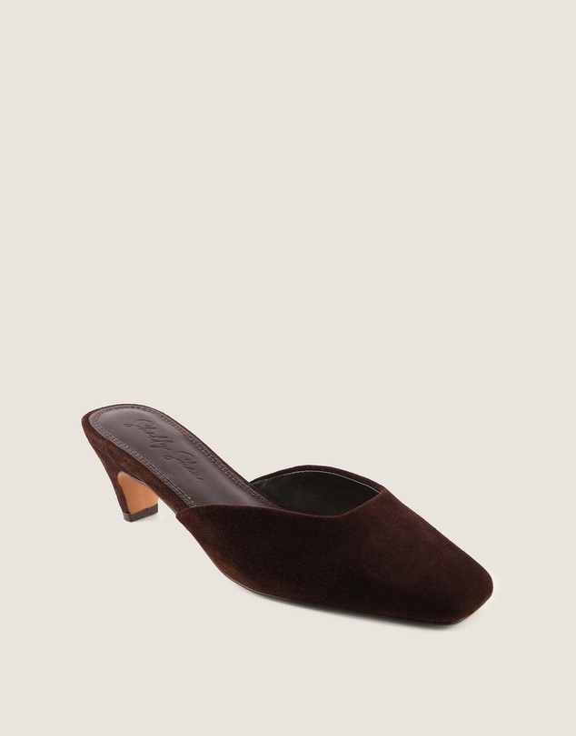 Shelly Shen - Elodie Low Heels Brown Suede