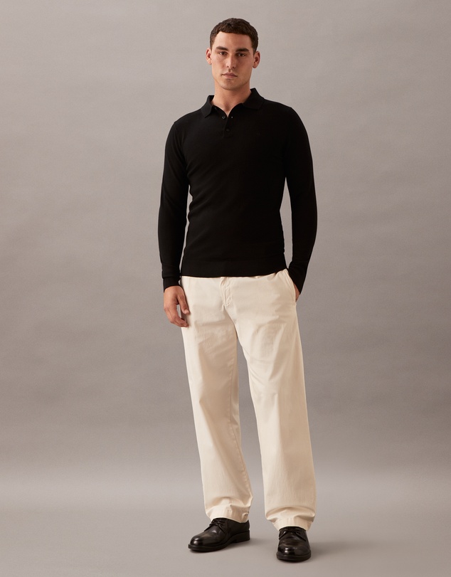 Calvin Klein - Merino Wool Polo Jumper