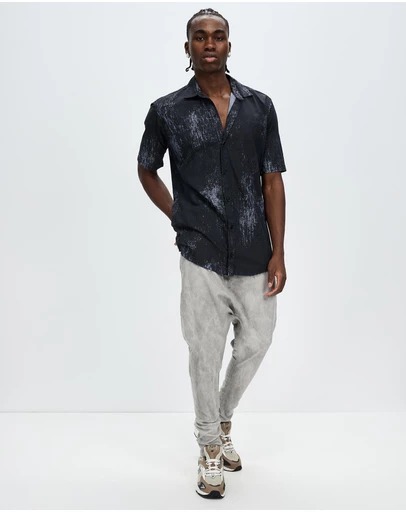 Surrounded By Ghosts - The Haxonite Super Low Crotch Tailored Denim Pants