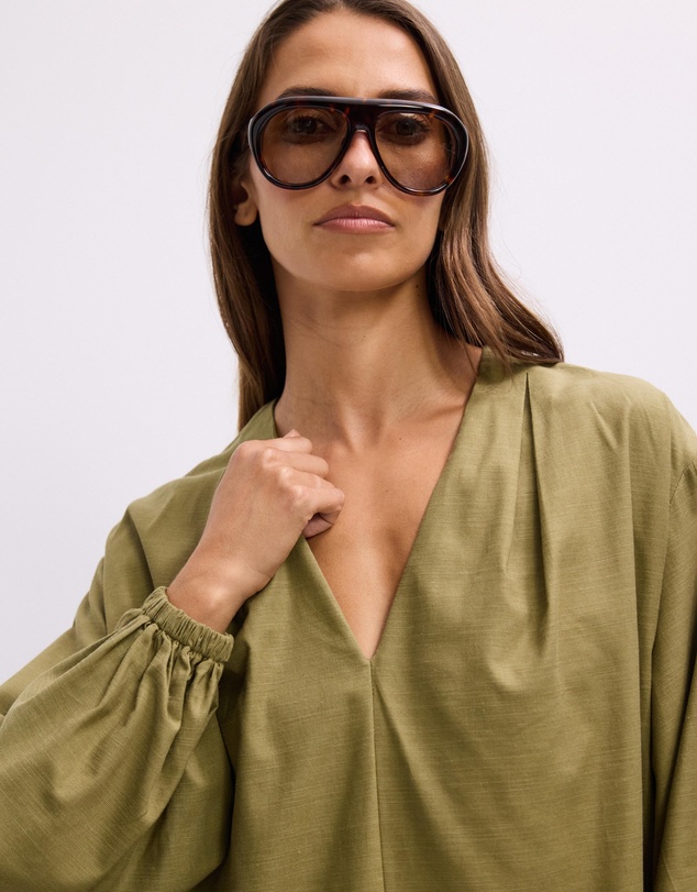 The Fated - Greer Puff Sleeve Mini Dress