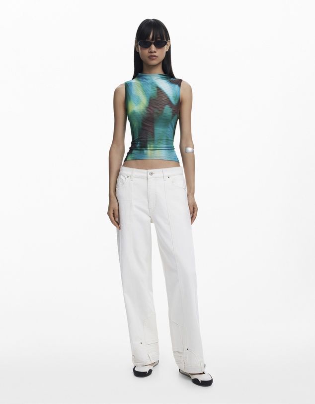 Desigual - Gradient tulle T-shirt