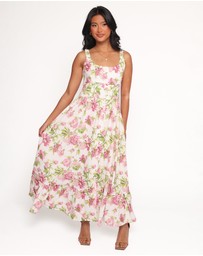 Petal & Pup - Tullia Maxi Dress - Pink Floral