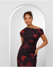 Pilgrim - Peggy Off Shoulder Print Maxi