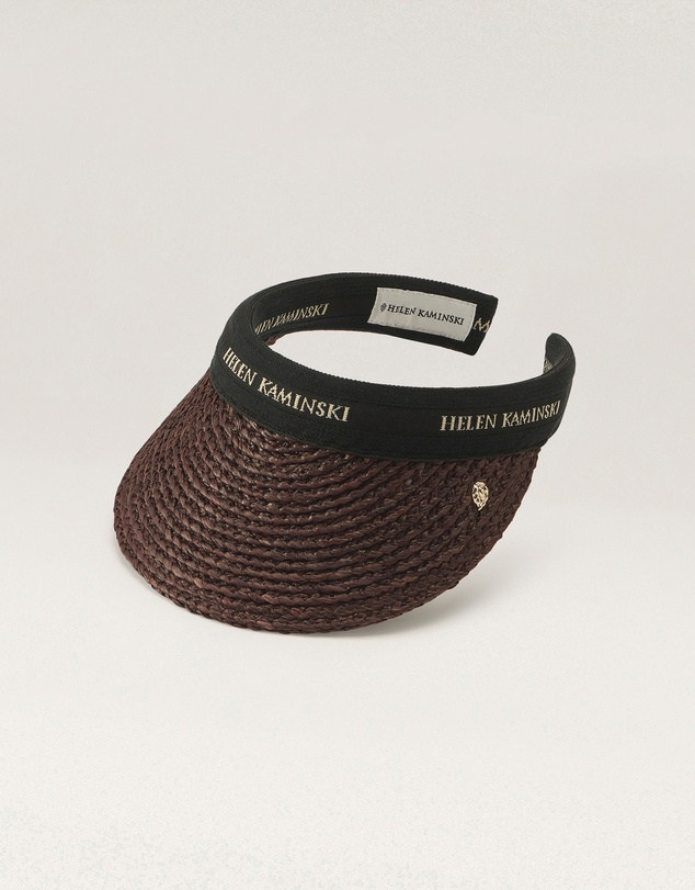Helen Kaminski - Bianca 8 Raffia Logo Visor