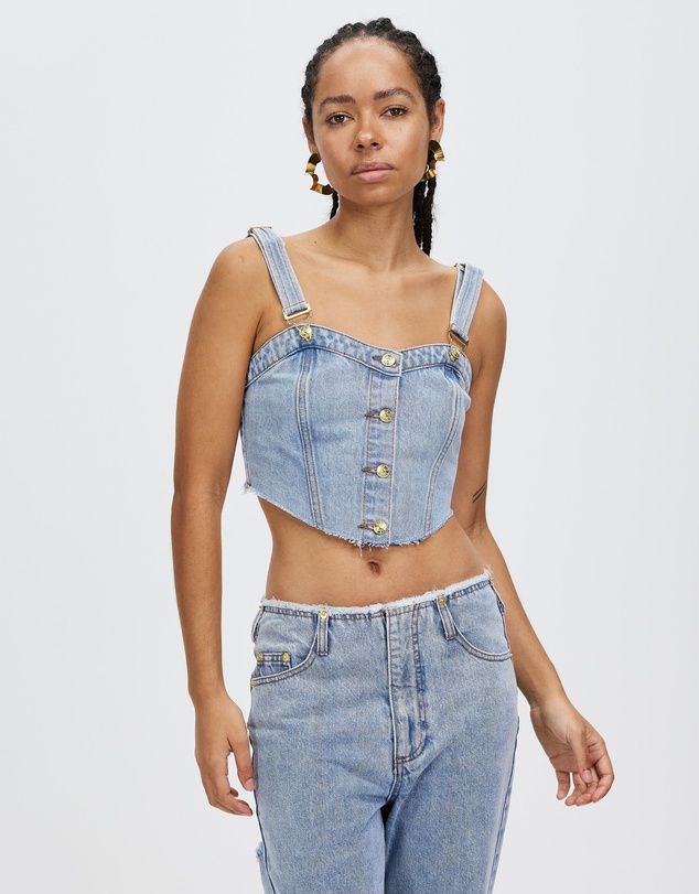 JGR & STN - Elisha Denim Top