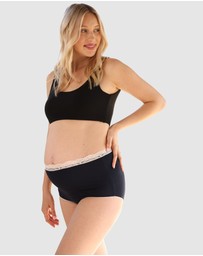 Angel Maternity - Gracie Bamboo Underwear in Black