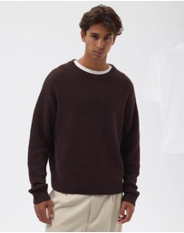 AERE - Organic Cotton Fisherman Rib Jumper