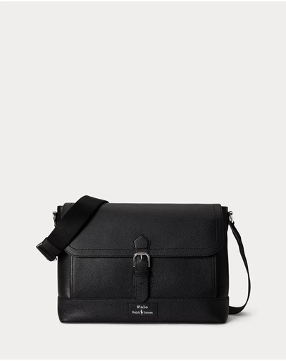 Polo Ralph Lauren - Pebbled Leather Messenger Bag