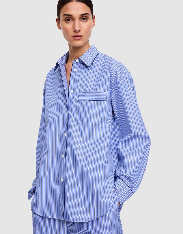 ARKET - Contrast-Piping Cotton Shirt