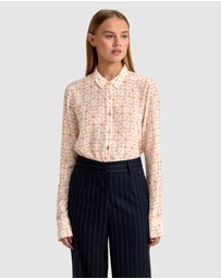 Oxford - Poppy Geo Print Blouse