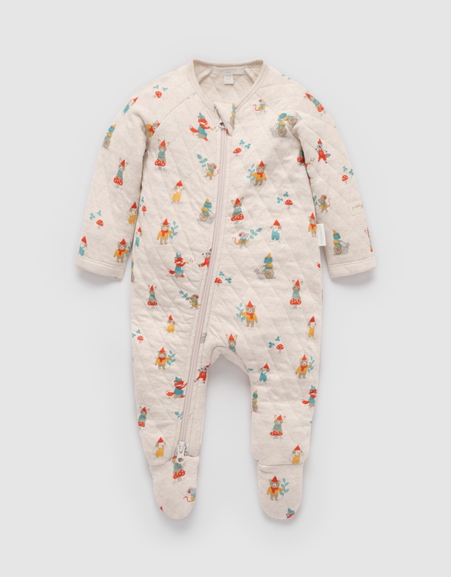 Purebaby - Quilted Growsuit -Kids-Babies
