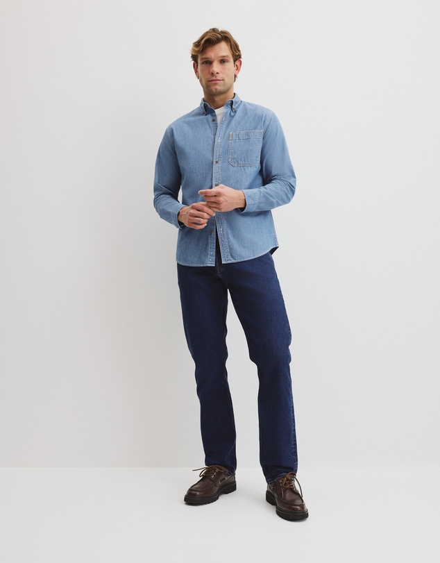 Country Road - Regular Fit Workwear Chambray Shirt