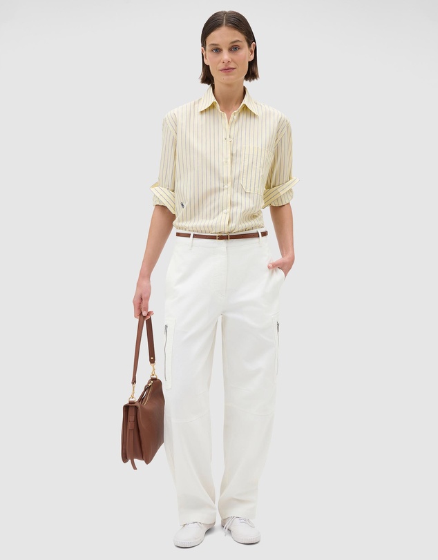Oroton - Butter Stripe Shirt